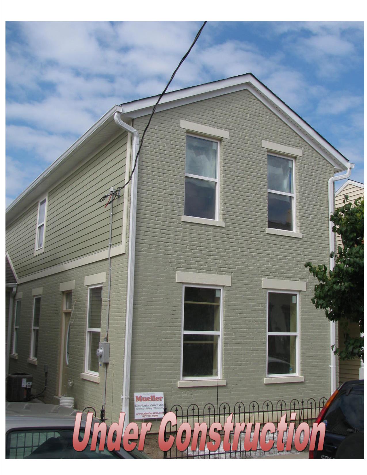 Newport East Row en construcción